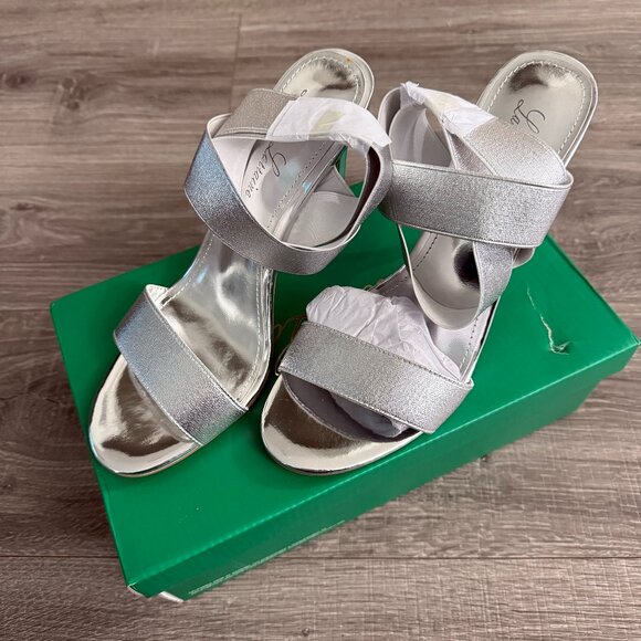 Lauren Lorraine Shoes - NIB Lauren Lorraine Dallas Ankle-Strap Elastic Dress Stiletto Heels Sandals Sz 9